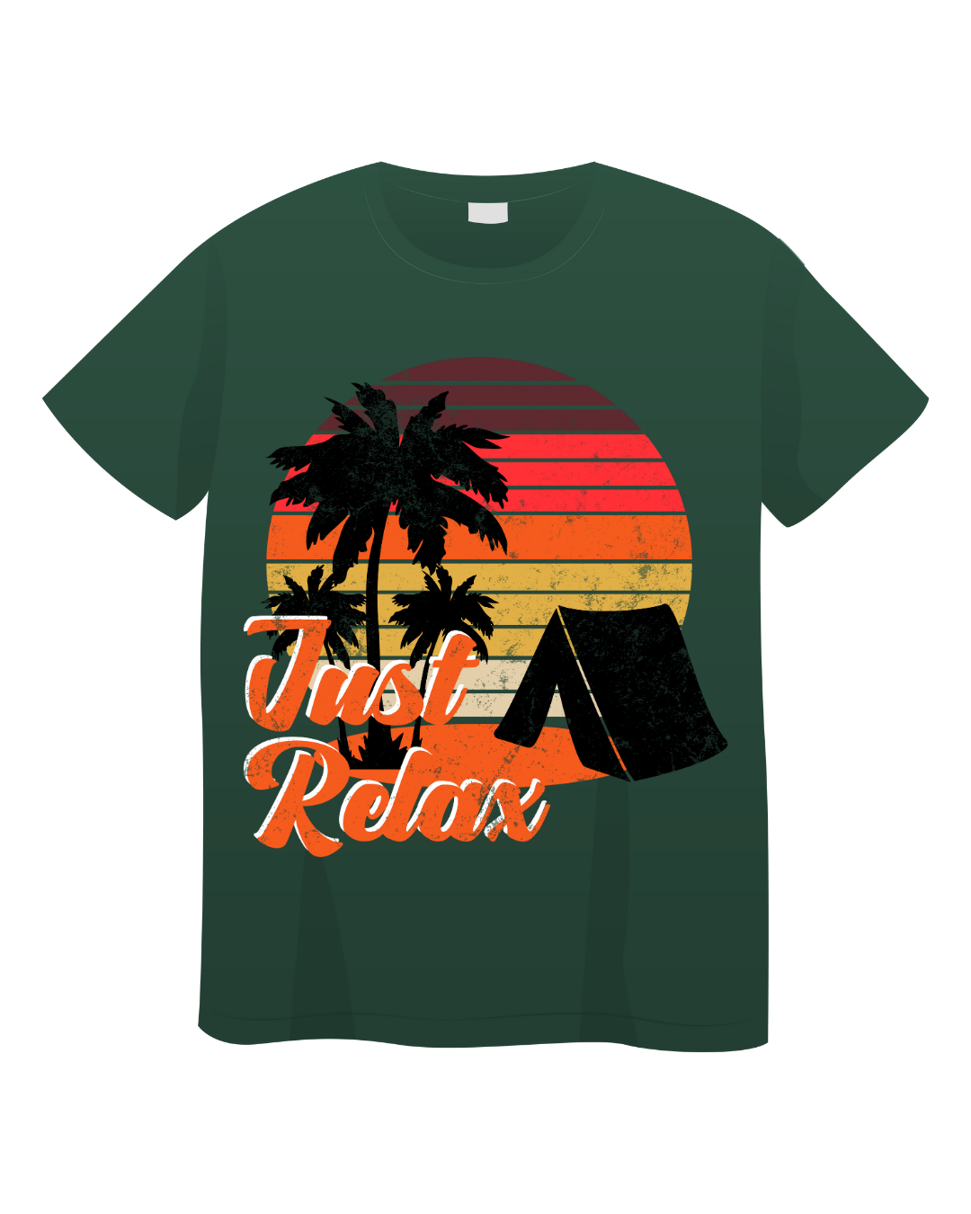 MosLuxarTrend Men’s 100% Cotton Regular Fit T-Shirt – Modern Just Relax Summer Theme