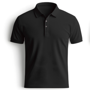 MosLuxarTrend Men’s Black Solid Polo T-Shirt – Premium Cotton Blend