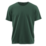 MosLuxarTrend Men’s Green Solid Crew T-Shirt – Premium Cotton Blend