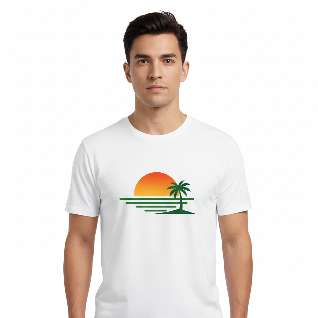 MosLuxarTrend Men’s White Cotton T-Shirt – "Be Gentle With Yourself"