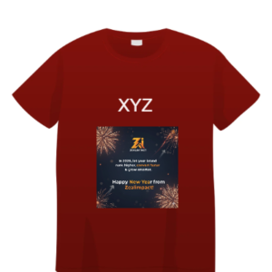 MosLuxarTrend Men’s 100% Cotton Regular Fit T-Shirt Red (Customized)